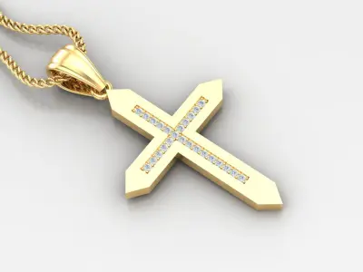 100 Light Gold Cross Pendant Album New Designs You Should Buy  3D print model