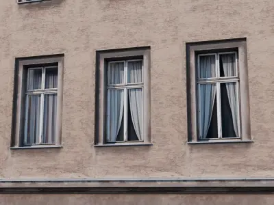 Modular classical facade 2 Low-poly 3D model