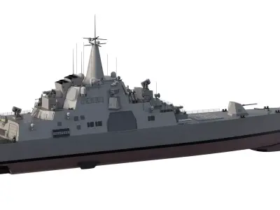 SOUTH KOREAN HEAVY FRIGATE 3D model