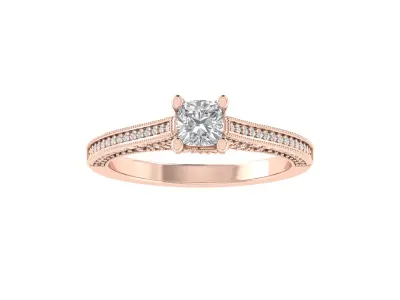 Women Ring  Render 3dm STL OBJ FBX TXT Details 3D print model 10