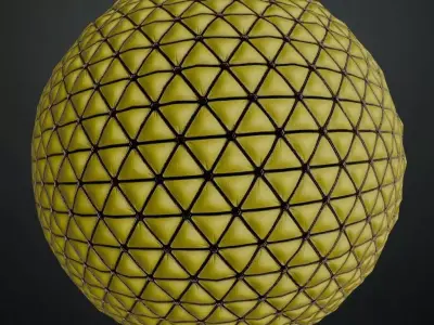 Greenish Sci-Fi Wall PBR Seamless Texture