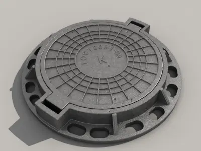 cast iron hatch 3D model