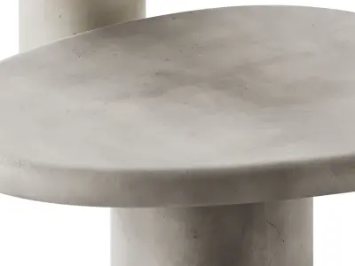 Richmond Interiors Bloomstone Coffee and Side Table 3D model