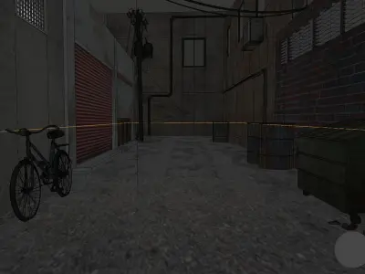 High-Quality 3D Street View Scene 3D model