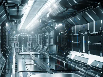 25 Sci-Fi 3D models - Interior Asset Pack Low-poly 3D model