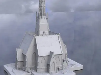 Tortuga Church 3D model