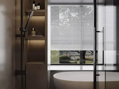 Modern Bathroom Low-poly 3D model