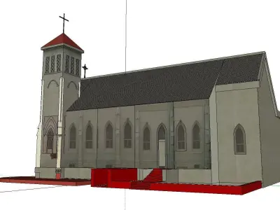 Architecture-Religion-God-Culture-Temple-050 church 3D model