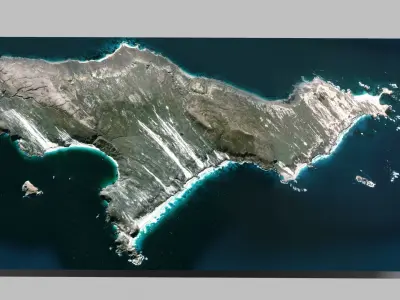 San Miguel island 3D model