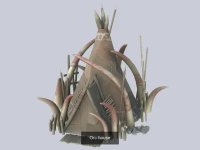 Orc house collection 3D Model Pack