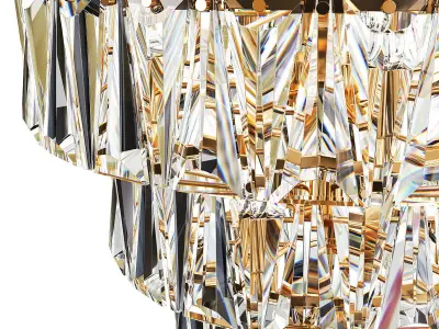 Hanging lamp puntes Low-poly 3D model