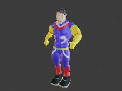 High Poly  Superhero 3D Model Character for Games  CGI 3D model