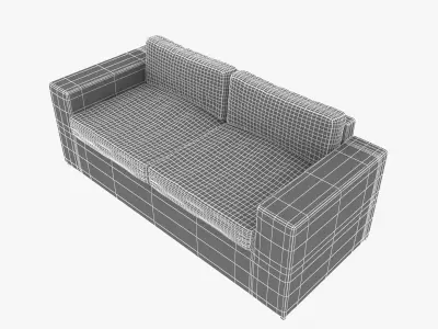 Custom made outdoor sofa 3D model