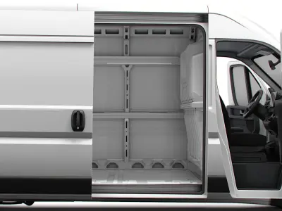 Peugeot e Boxer Van L3H2 HQ Interior 2025 3D model