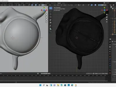 Blender Suzanne Brain Lab Monkey 3D model