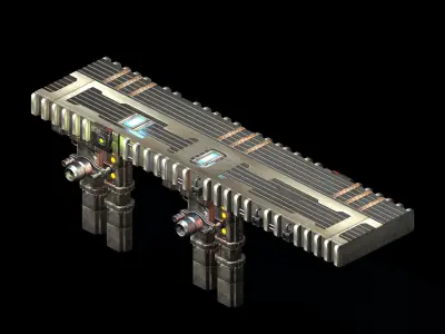 Satellite City - Bridge 00 3D model