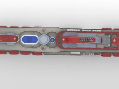 SCARLET LADY Virgin Voyages Cruise Ship 3d printable model  3D print model