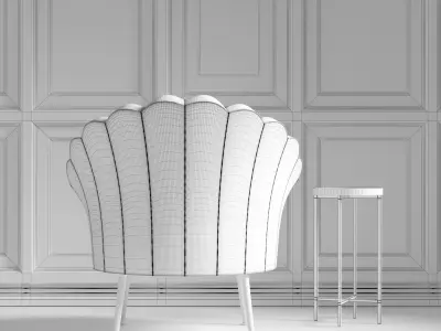 Chair Trapezium 3D model