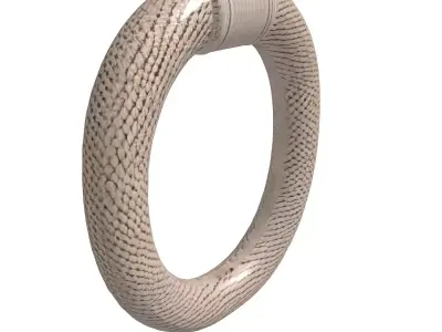 Woven Fabric Ring Handle Low-poly 3D model