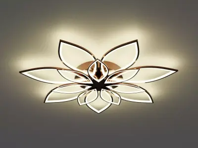 Chandelier Light Low-poly 3D model