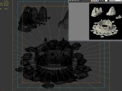 Stone - Tang Dynasty - Ishii 01 3D model