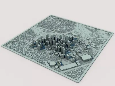 Houston Texas United States 3D print model
