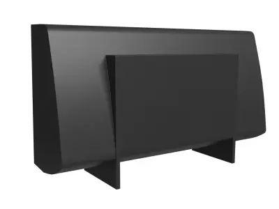 Newgate Wideboy Desk Clock Retro Mid-Century Alarm Clock Low-poly 3D model