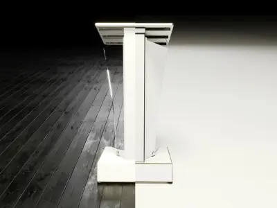 Transparent Lectern Podium 3D model