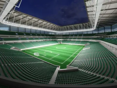 Education city stadium 2022 fifa world cup qatar 3D model