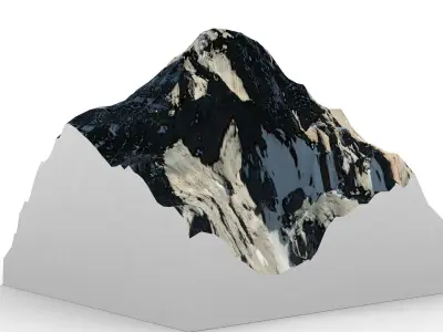 Mount assiniboine 3D model
