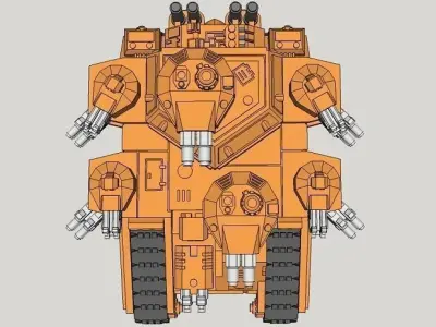 6mm StormMallet Superheavy Sci-Fi Tank 3D print model