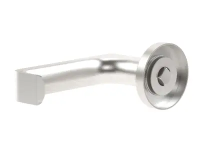 Compliant Satin Stainless Steel Door Handle 3D model