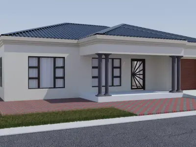 Garage roller door Free 3D model