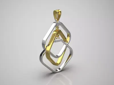 gold pendant gp0107 3D print model