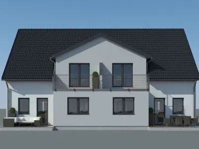 Family House 3D model 4