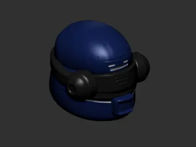helmet high poly sculpt 3d printable ver 7 3D model 3D model 129