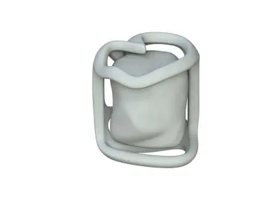 SciFi Shape Object Low Poly 20 Low-poly 3D model