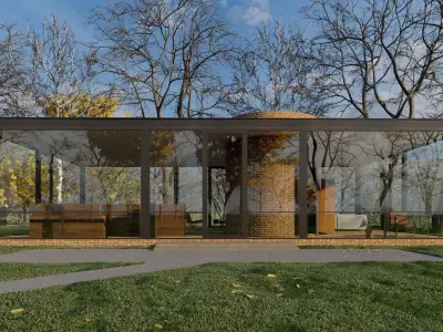 Glass House Lumion 10 Rendering 3D model