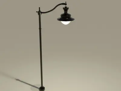 street light Free low-poly 3D model 3