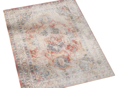 Viscose Rug Haven Red By Benuta 3D model