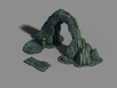 Gangs demon gang - stone arch 3D model