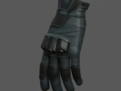 Gloves military combat soldier armor scifi low poly  Low-poly 3D model