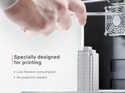 3D Print miniature building RB-US-NY-095 3D print model