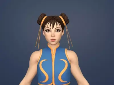 chun li  3D model