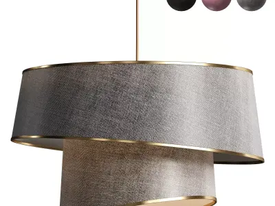 Glamorous Chandelier with Cotton Cap 3D model
