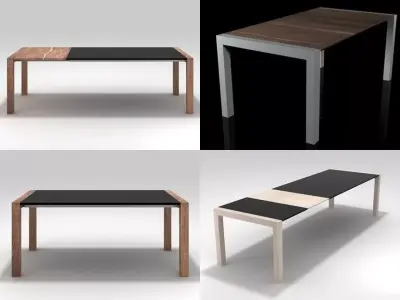 Orba modern dining table design 3D model