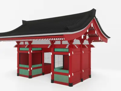 Kaminarimon - Thunder Gate Free 3D model