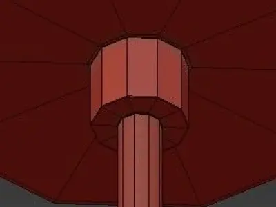 black funk chandelier 3D model