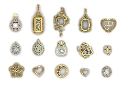 Pack jewelry pendant 3D print model