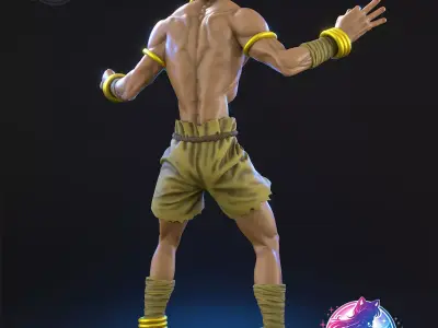 Dhalsim Street Fighter Statue Figurine stl printable 3D print model